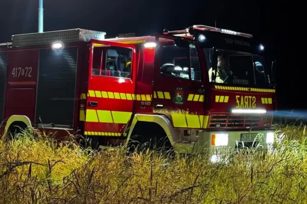 Pożar zarośli w Iwkowej – interwencja OSP Iwkowa
