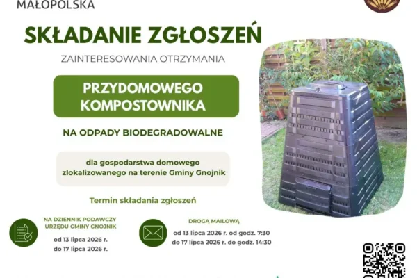Rusza nabór na bezpłatne kompostowniki w Gminie Gnojnik