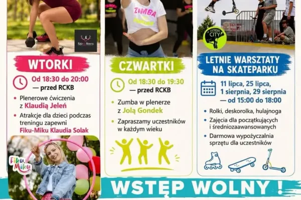 Plenerowe treningi Zumba w Brzesku – zaproszenie na dzisiejsze zajęcia