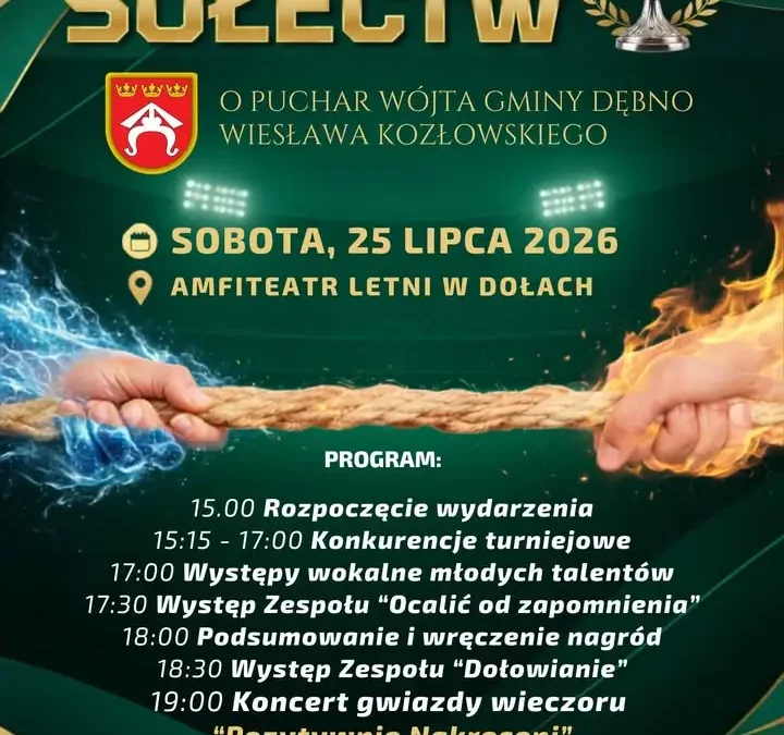 Turniej Sołectw 2026 w Dołach – sport, muzyka i dobra zabawa 25 lipca