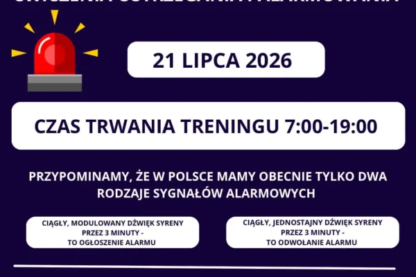 Ogólnopolskie ćwiczenia „ALARM-2026” – 21 lipca zawyją syreny