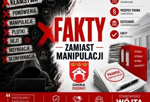 Wójt Gminy Dębno odpowiada na zarzuty dotyczące inwestycji drogowej w Woli Dębińskiej