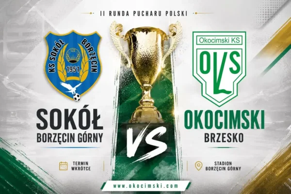 Sokół Borzęcin rywalem Okocimskiego Brzesko w Pucharze Polski