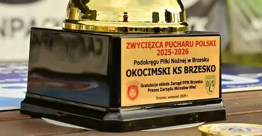 Okocimski Brzesko zagra z PKS Jedność Paleśnica w okręgowym Pucharze Polski
