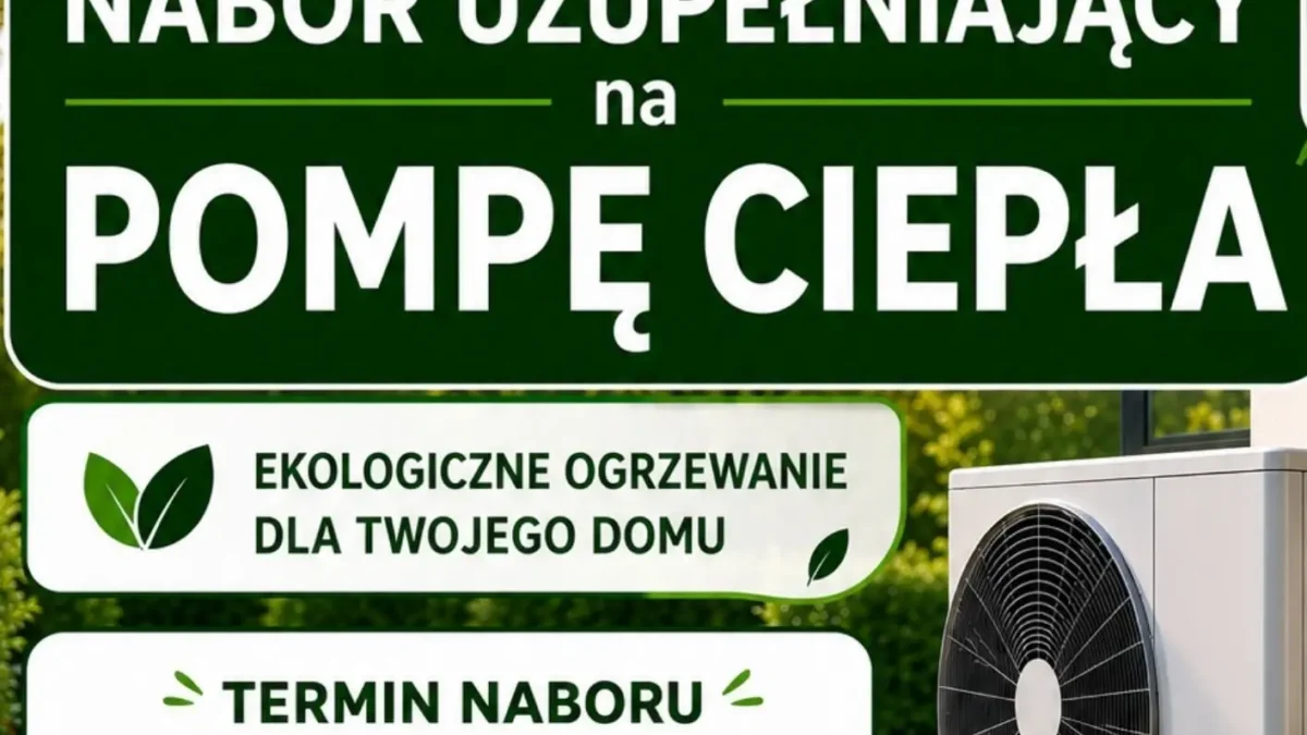 Gmina Czchów uruchamia dodatkowy nabór na pompy ciepła z dofinansowaniem do 80%