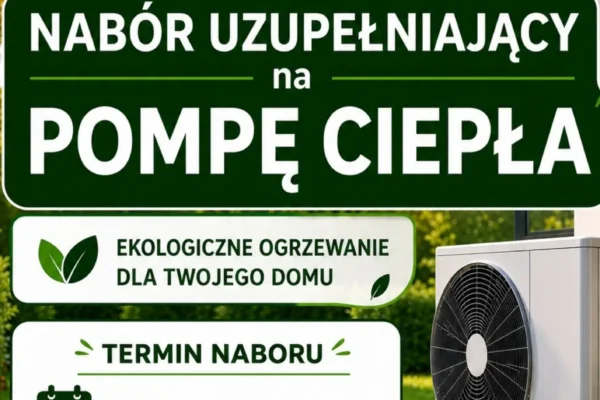 Gmina Czchów uruchamia dodatkowy nabór na pompy ciepła z dofinansowaniem do 80%