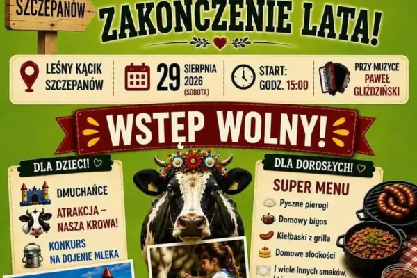 Zakończenie Lata w Szczepanowie – muzyka, smaki i atrakcje dla całych rodzin