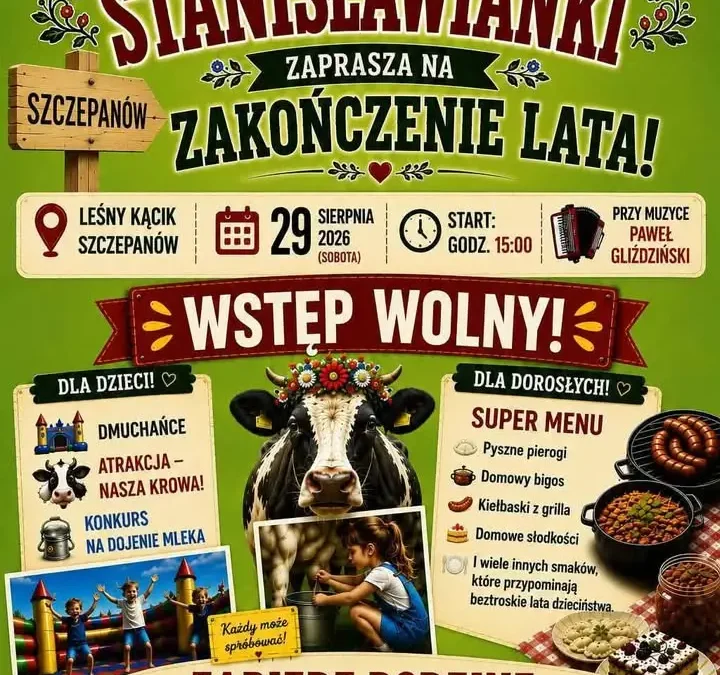 Zakończenie Lata w Szczepanowie – muzyka, smaki i atrakcje dla całych rodzin