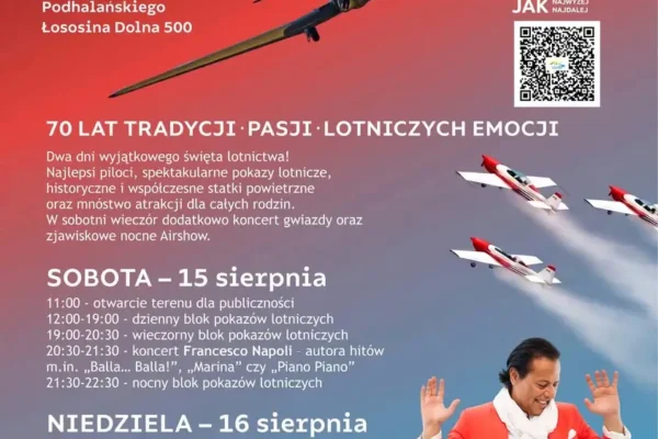 Łososina Airshow 2026: Święto lotnictwa z okazji 70-lecia Aeroklubu Podhalańskiego