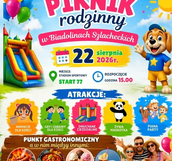 Piknik Rodzinny w Biadolinach Szlacheckich – zaproszenie na wspólną zabawę