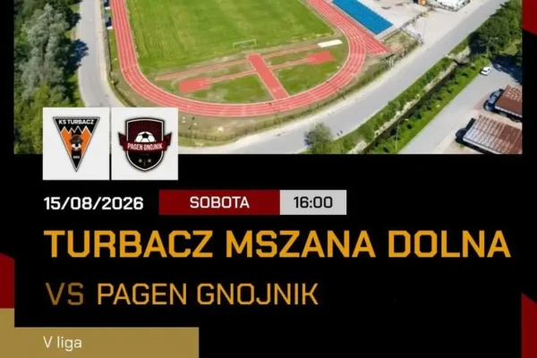 Zapowiedź meczu: Turbacz Mszana Dolna podejmie PAGEN Gnojnik w 2. kolejce V ligi