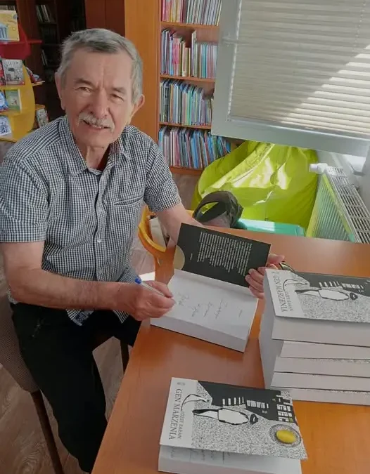 Książka „Gen marzenia” Józefa Barana dostępna w bibliotece w Borzęcinie