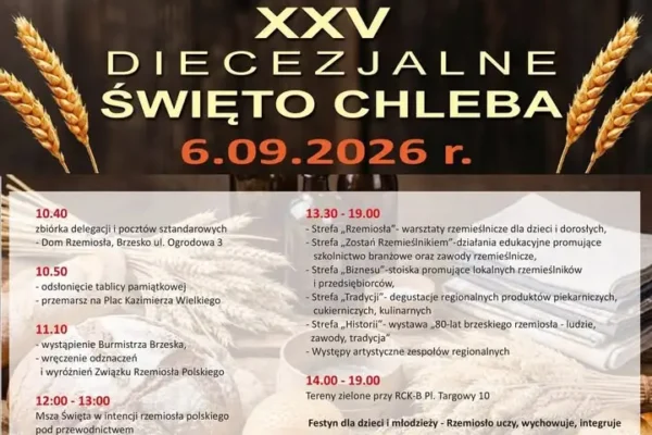 XXV Diecezjalne Święto Chleba i Festyn Rodzinny w Brzesku już 6 września
