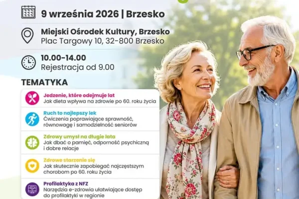 Konferencja „Zdrowie w centrum uwagi” dla seniorów w Brzesku – 9 września