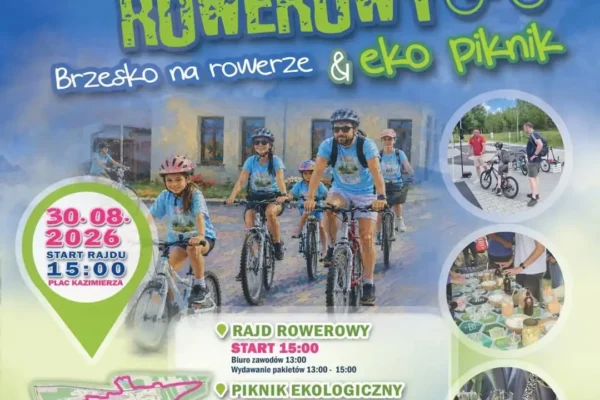 Rodzinny Rajd Rowerowy w Brzesku – ekopiknik i dobra zabawa na zakończenie wakacji