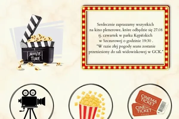 Kino plenerowe w Szczurowej: Młodzieżowa Rada Gminy zaprasza na „Króla Lwa”