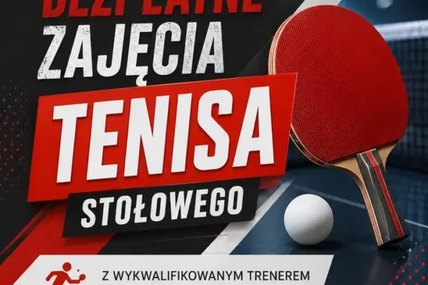 Wójt Gminy Dębno zaprasza na darmowe treningi tenisa stołowego