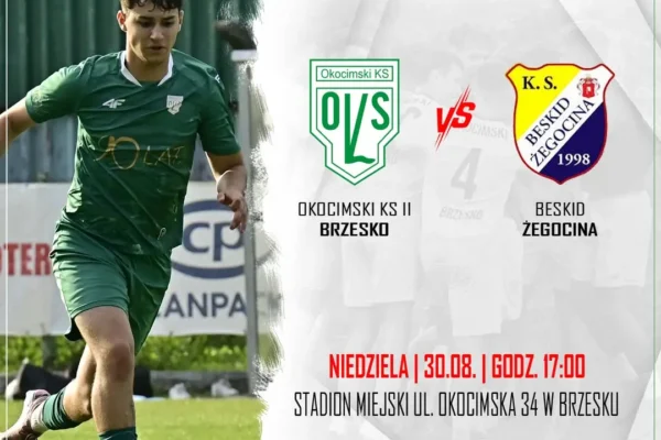 Okocimski Brzesko II podejmie Beskid Żegocina w 3. kolejce Klasy Okręgowej