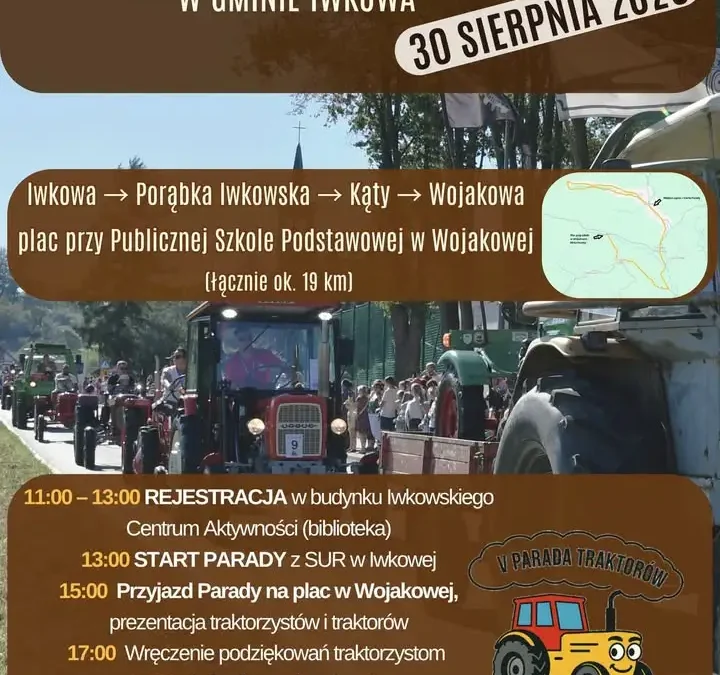 V Parada Traktorów w Gminie Iwkowa – 30 sierpnia 2026