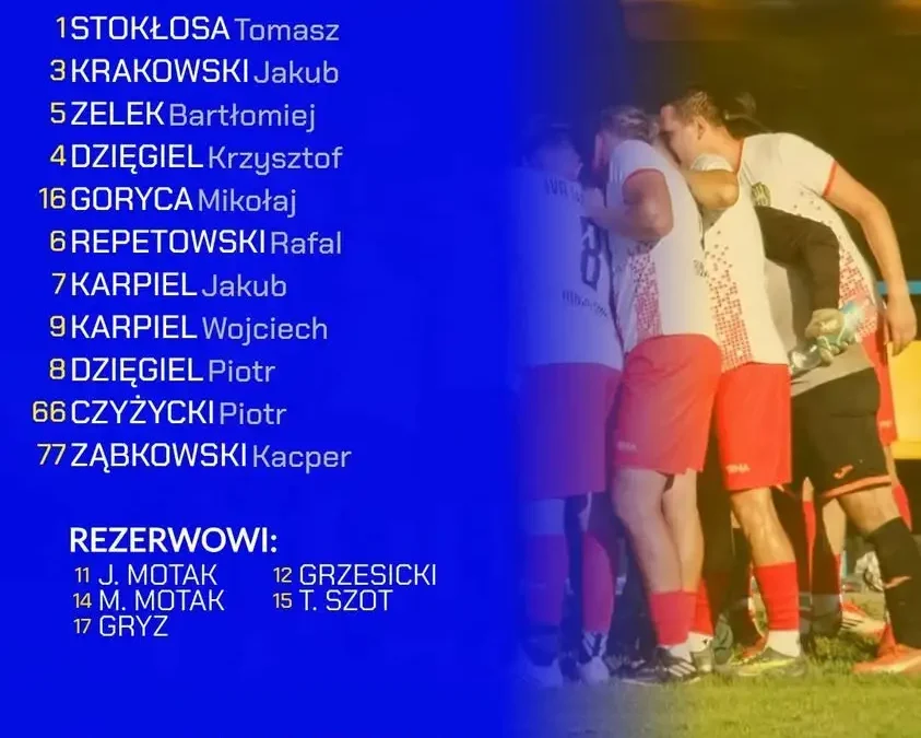IVA Brzesko: skład na mecz z Olimpią Bucze ogłoszony