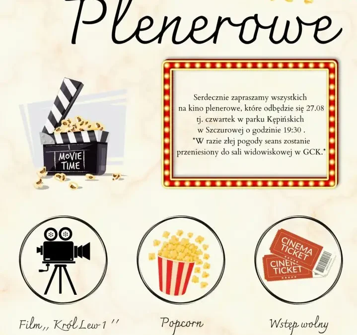 Kino plenerowe w Szczurowej: „Król Lew” pod gwiazdami już dziś!