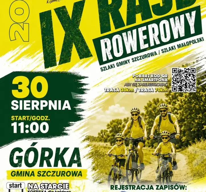 IX Rajd Rowerowy „100 kilometrów wolności” – 30 sierpnia w Gminie Szczurowa