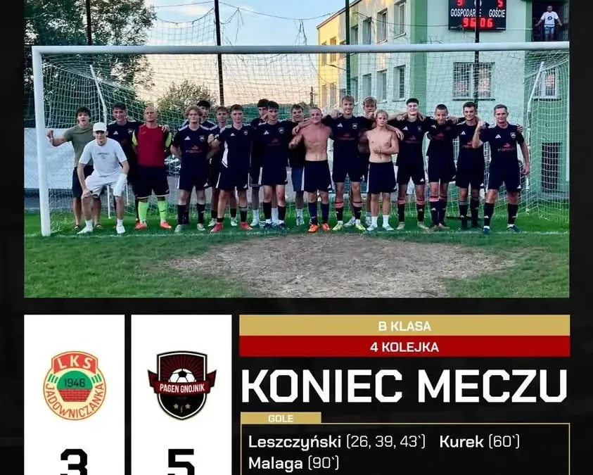 Rezerwy Pagenu Gnojnik wygrywają po kapitalnym meczu Piotra Leszczyńskiego