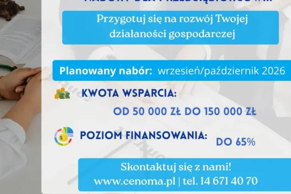 Nadchodzi nabór wniosków dla przedsiębiorców – do 150 tys. zł na rozwój firmy