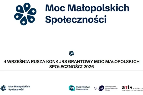 Rusza konkurs grantowy „Moc Małopolskich Społeczności” – do 7500 zł dla organizacji z Małopolski