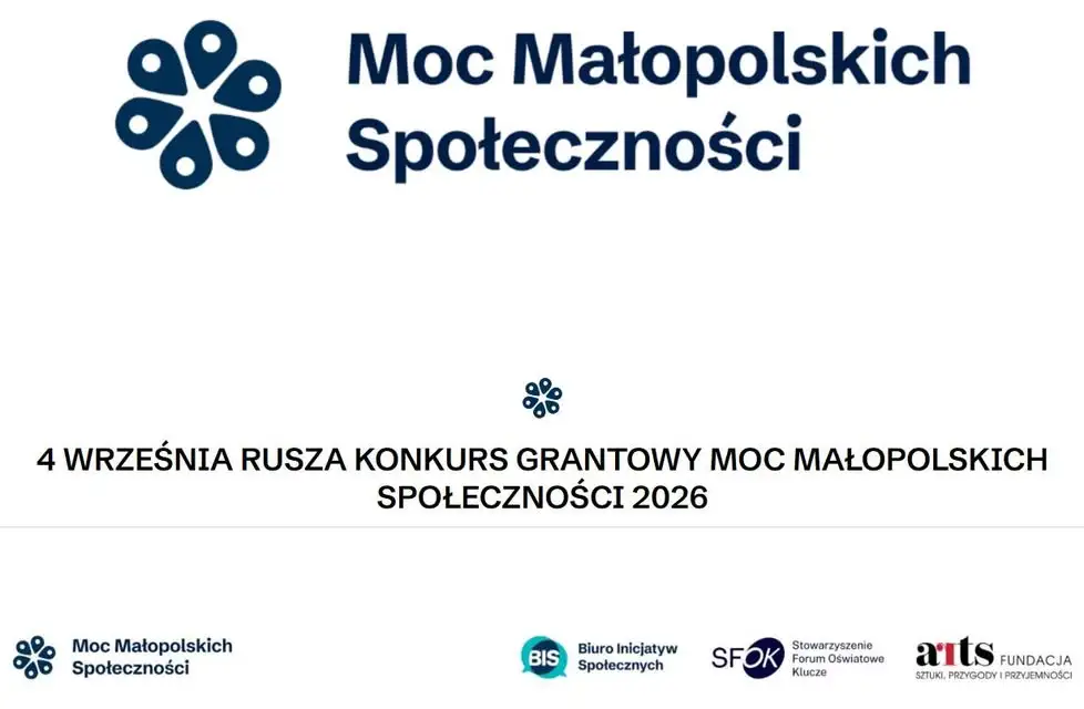 Rusza konkurs grantowy „Moc Małopolskich Społeczności” – do 7500 zł dla organizacji z Małopolski