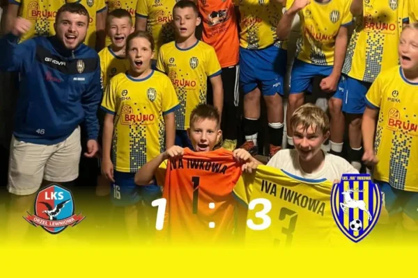 Młodziki z Iwy Wkowej wygrywają na inaugurację sezonu z Orłem Lewniowa 3:1