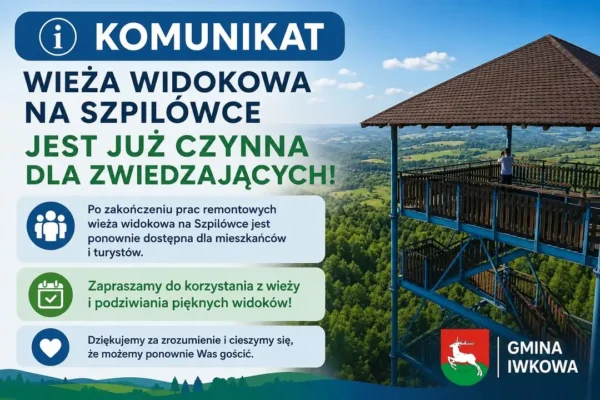 Wieża widokowa na Szpilówce znów otwarta po remoncie