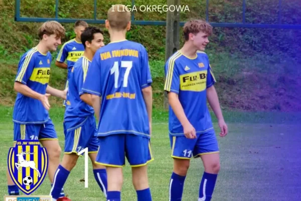 Juniorzy Iva Iwkowa przegrali z liderem BKS Bochnia 1:2. Dwie czerwone kartki