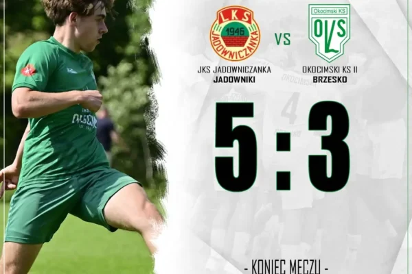 Derby dla Jadowniczanki! JKS pokonuje rezerwy Okocimskiego 5:3