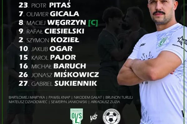 Okocimski KS Brzesko ogłasza skład na mecz z LKS Gród Podegrodzie