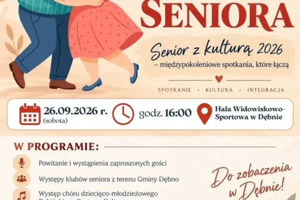 Gminny Dzień Seniora w Dębnie – międzypokoleniowe święto już 26 września