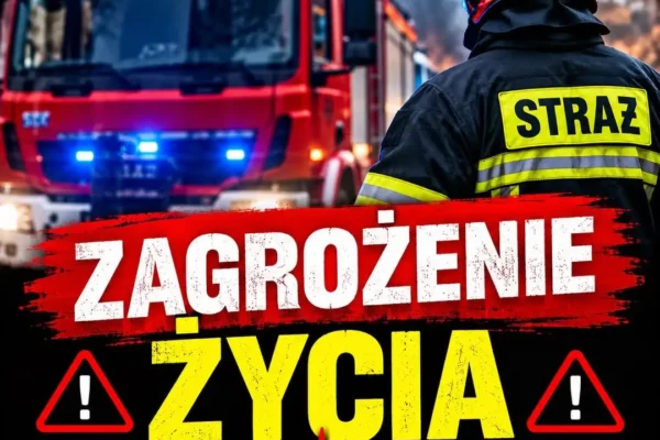 Tymowa: Strażacy z JRG Brzesko i OSP KSRG Tymowa ratowali mieszkańca z nagłym zatrzymaniem krążenia