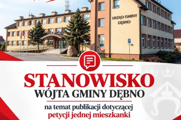 Wójt Gminy Dębno odpowiada na publikację o petycji ws. wynagrodzenia