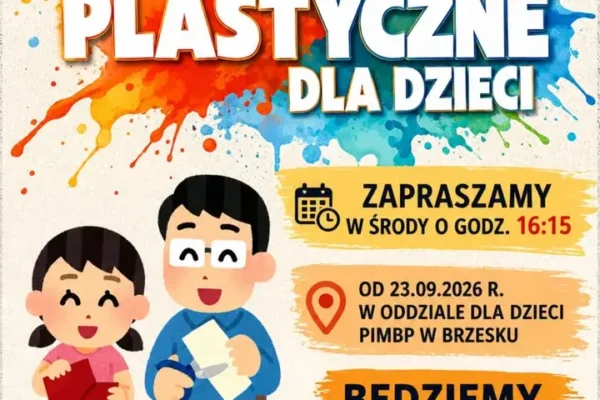Zajęcia plastyczne i Mały Globtroter w bibliotece w Brzesku – start po wakacjach
