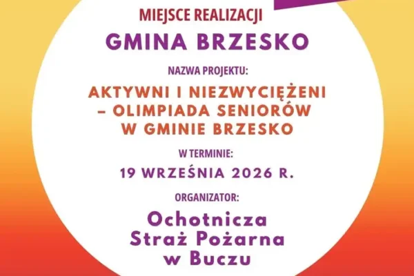Aktywny Senior 2026: Olimpiada Seniorów w Gminie Brzesko już 19 września