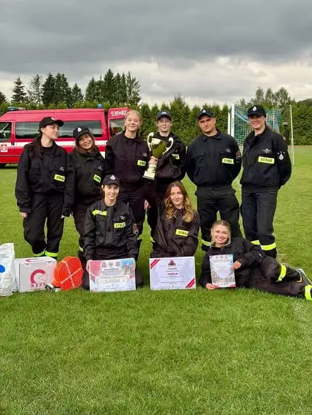 Druhny z OSP Perła wicemistrzyniami Małopolski w zawodach sportowo-pożarniczych