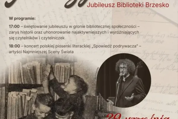Biblioteka w Brzesku obchodzi 80-lecie. Gala Czytelników i koncert już 29 września