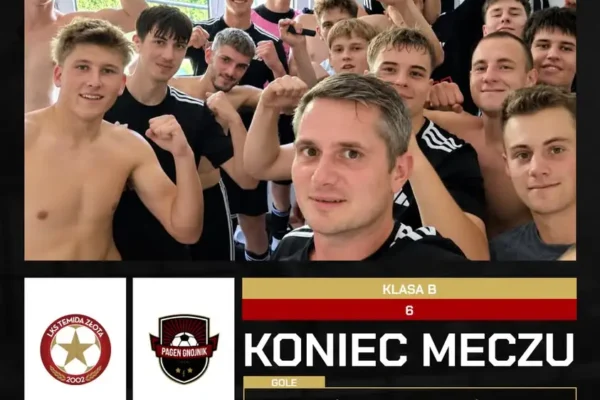 Pagen II Gnojnik rozbił Temidę Złota 5:1. Trzynastu młodzieżowców w składzie!
