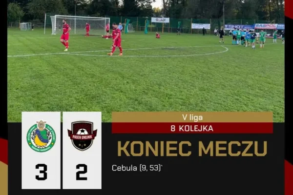 Dąbrovia Dąbrowa Tarnowska – Pagen Gnojnik 3:2. Dublet Cebuli nie wystarczył