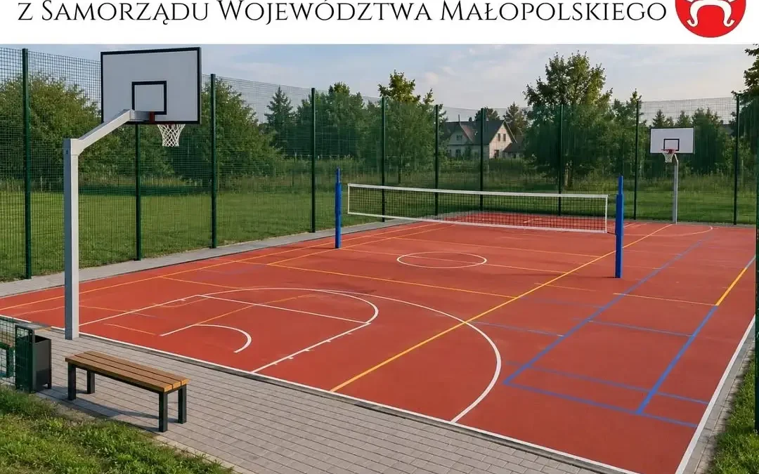 Nowe wielofunkcyjne boisko w Jastwi dzięki dofinansowaniu z Małopolski