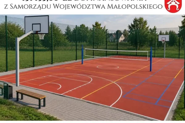 Nowe wielofunkcyjne boisko w Jastwi dzięki dofinansowaniu z Małopolski