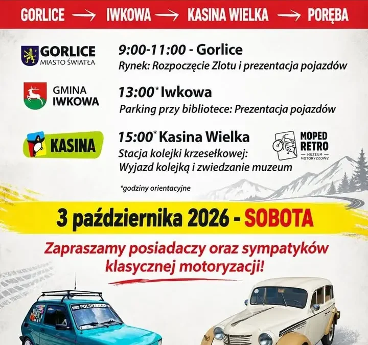 17. Ogólnopolski Zlot Moto Legendy PL zawita do Iwkowej – już 3 października