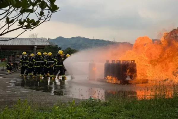 Pożar tui i desek przy garażu w Jastewie. Interweniowały OSP KSRG Dębno i JRG Brzesko