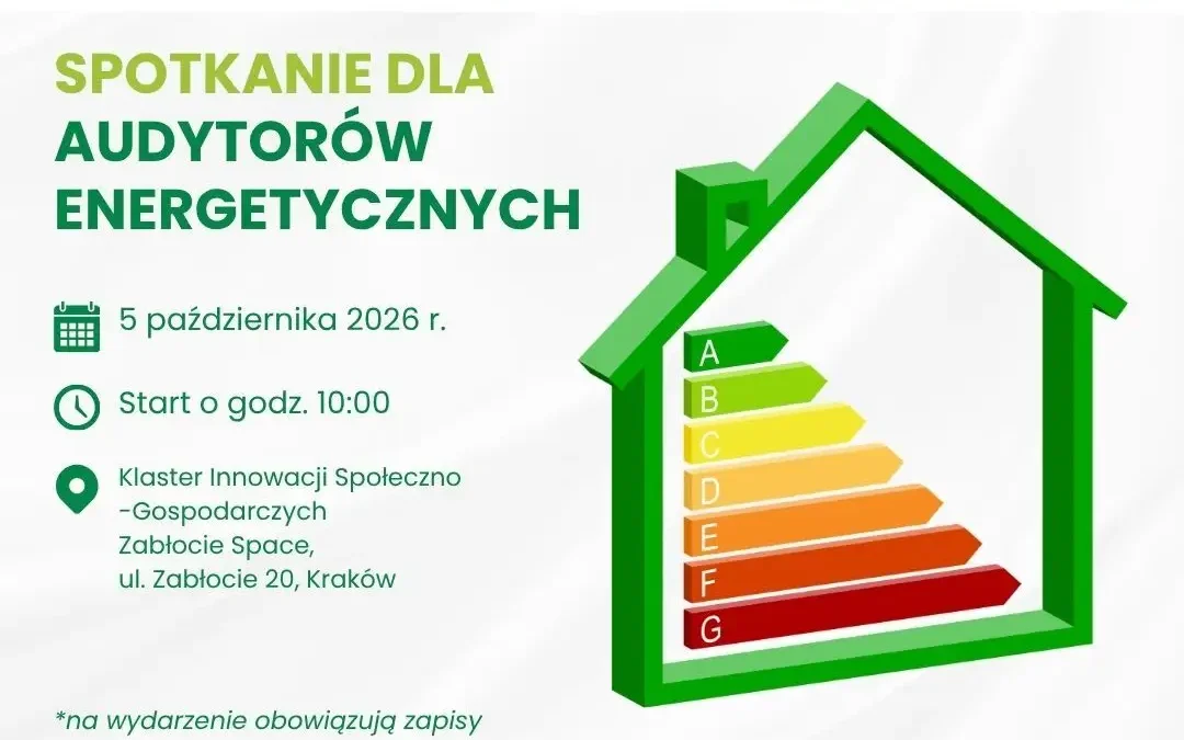 Bezpłatne szkolenie dla audytorów energetycznych w Krakowie
