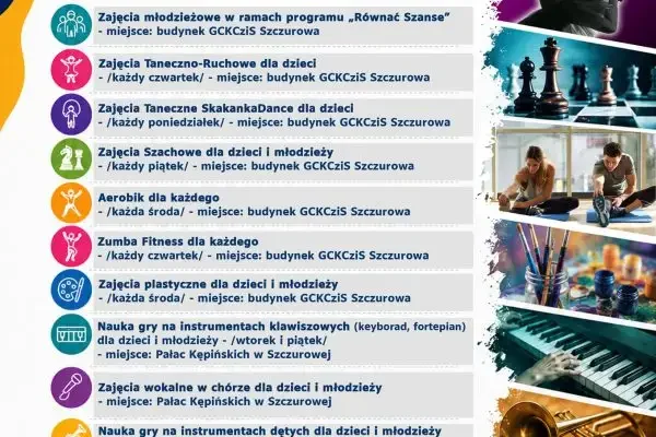 Rusza nowy sezon zajęć w GCKCziS Szczurowa – tanecznie, muzycznie i sportowo